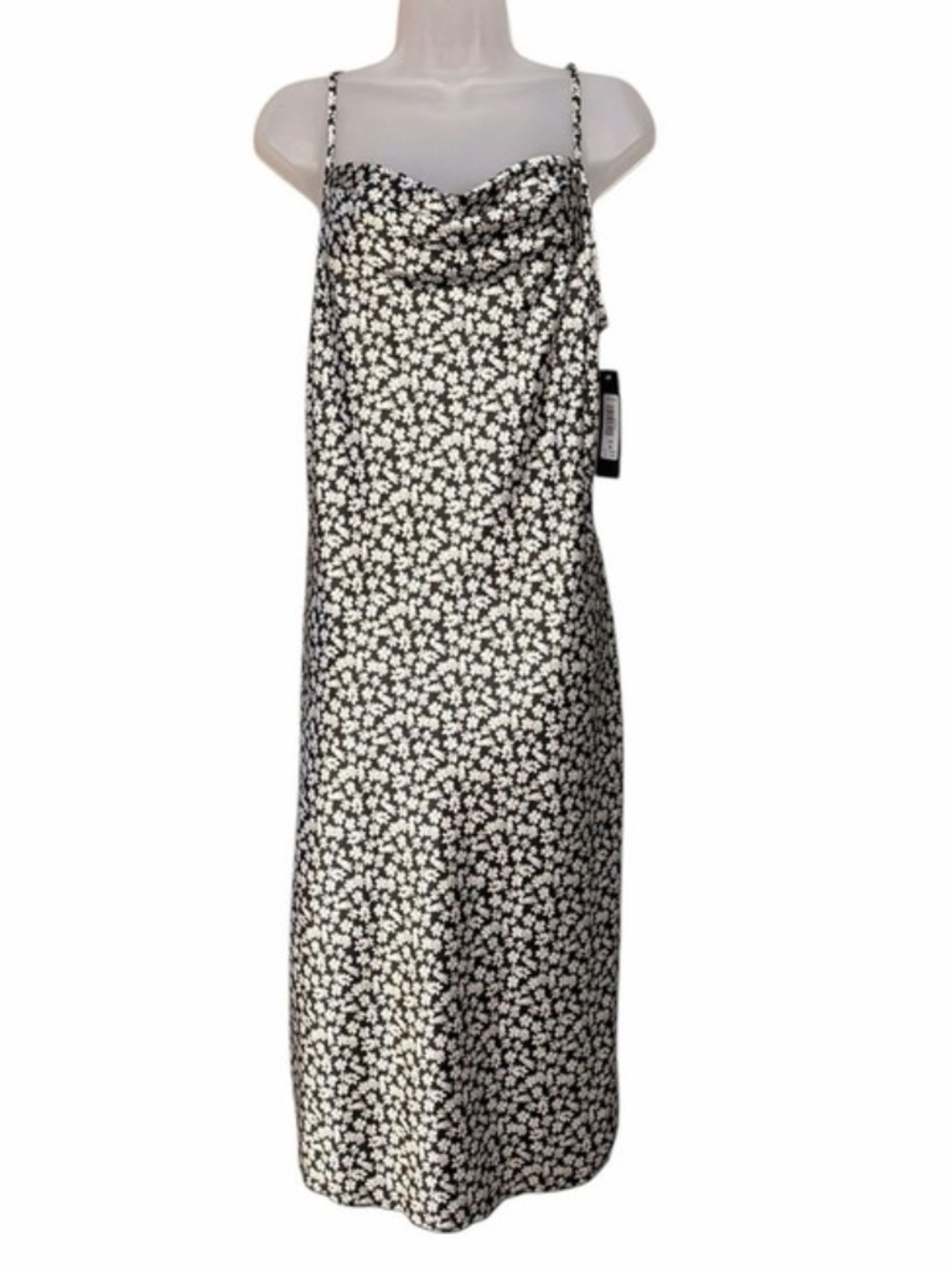 Bebe Satin Slip Floral Dress - Picture 2 of 3